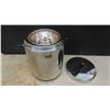 Image 4 : 5pce Vintage Canister Set , 4 Melmac Cups with Saucers, Wine Chilling Bucket, 7 