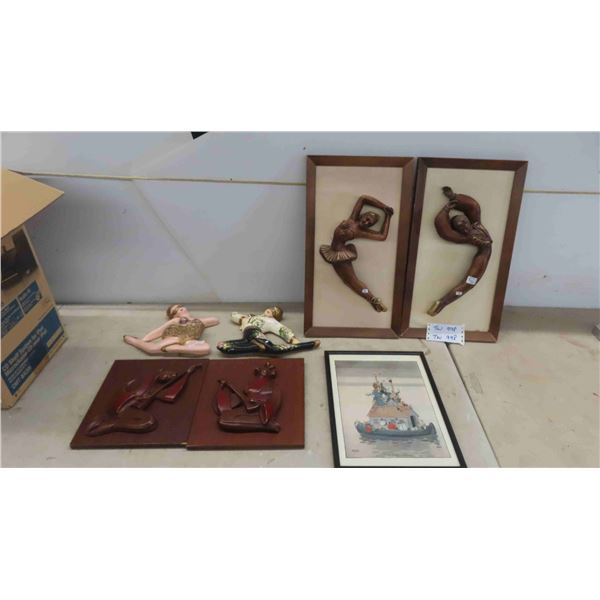 Wall Art - Largest Measures 11'' x 19 1/2'' 