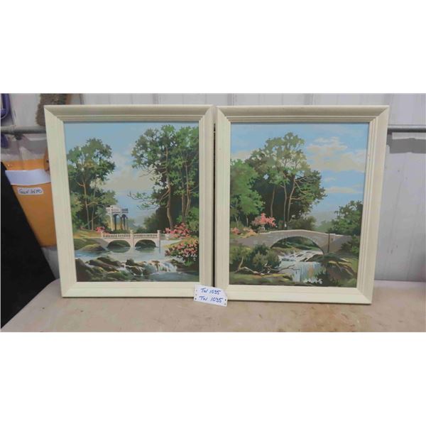 2 Framed Paintings 19'' x 13'' 