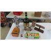 Image 1 : Courvoisier Ice Bucket, 5 Stacking Ashtrays with Stand , Pipe Holder, New Old Stock