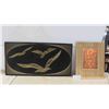 Image 1 : Wall Art: String Art 36'' x 18'' , Framed 3D Copper Picture 16'' x 20'' 