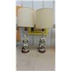 Image 4 : 4 Table Lamps with Shades (2) 29 1/2'' Tall , (2) 25 1/2'' Tall 