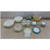 Image 1 : 22pcs Pyrex Includes Mixing Bowls, Fruit Nappys, Coffee Cups, 5pcs Fireking 