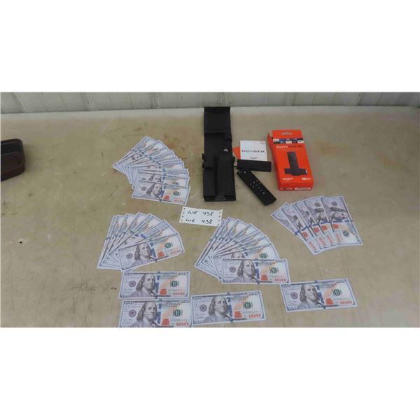 Amazon Firestick , (FAKE/PLAY) Motion Picture Copy Money $100 Bills 