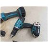 Image 3 : Makita 18V Tools: (2) 1/4'' Impact , Angle Grinder, Drill, Charger,