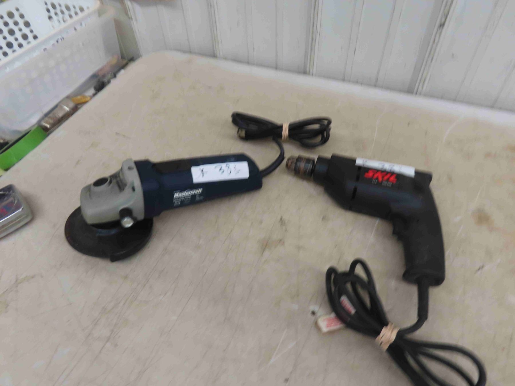 2 Power Tools: Skil Drill , Mastercraft 4 1/2'' Angle Grinder - Both ...
