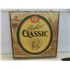 Image 2 : Vintage John Labatt Classic Beer Wood Double Sided Sign 18'' x 18'' 