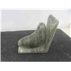 Image 2 : 2 Vintage Inuit Soapstone Carvings of Seals 5'' Long (Both Signed)
