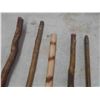 Image 2 : Vintage Cane Lot: English Cane Horn Handle, 3 Primitive Canes, 1 Livestock Cane