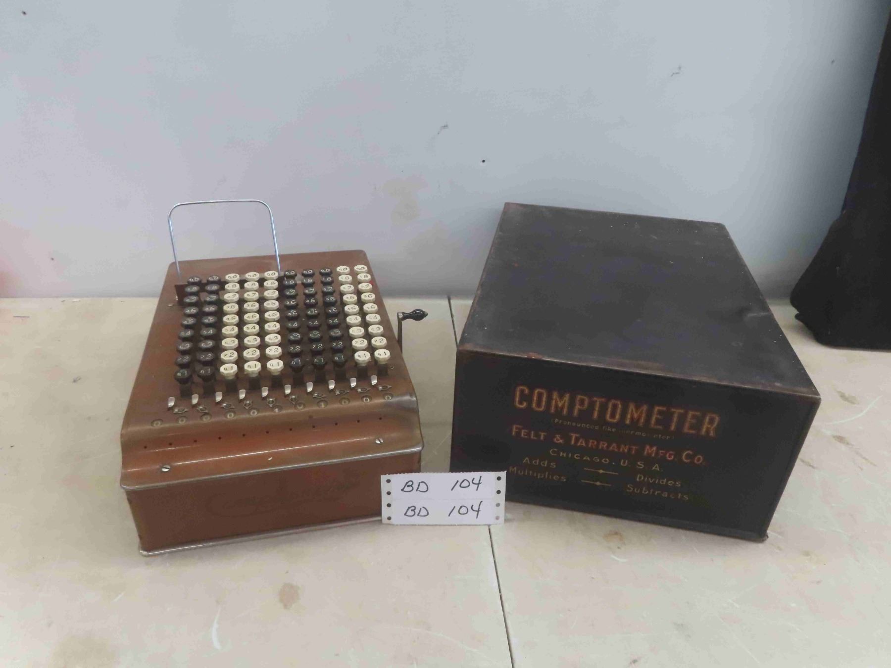 Antique Comptometer Very Old Adding Machine - Really Neat & Working