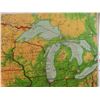 Image 2 : Vintage US Map 69 1/2'' Wide 