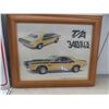 Image 2 : Framed Picture of 1970 Dodge Challenger 340 , Novelty Plates , Chevy SS Chrome 