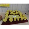 Image 1 : 30pcs Yellow Saguenay Dishes 1940-45yrs by Dominion Glass