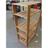 Image 2 : Wooden 5 Tier Shelf Unit 54'' H x 30'' W x 27'' D