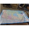 Image 1 : 2 Magnetic White Boards 36'' T x 24'' W , Large US Map 50'' x 40'' with State Flags, 