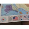 Image 3 : 2 Magnetic White Boards 36'' T x 24'' W , Large US Map 50'' x 40'' with State Flags, 