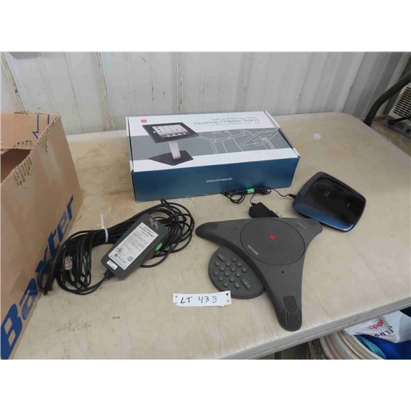 Desk Top Display Stand for iPad 2, 3, 4, iPad Air, Cisco Link System , Polycom Sound 
