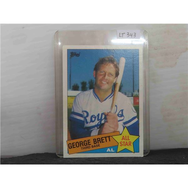 1985 Topps #703 George Brett All-Star K.C. Royals 