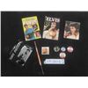 Image 1 : Vintage 80s/90s Mint Condition Elvis Presley Lot : Mini Books, New Pencil, Note Pad, Buttons 