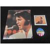 Image 2 : Vintage 80s/90s Mint Condition Elvis Presley Lot : Mini Books, New Pencil, Note Pad, Buttons 