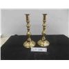 Image 1 : Vintage Brass 10'' Candlestick Holder Set Made in England 