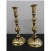 Image 2 : Vintage Brass 10'' Candlestick Holder Set Made in England 