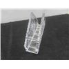 Image 8 : Rare Vintage 1970s Bohemia Hand Cut Crystal Napkin Holder Pinwheel Cut Crystal Footed 
