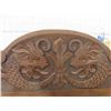 Image 3 : Heavily Detailed Carved Desk with Hutch 63'' x 36'' x 22'' 