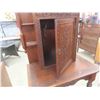 Image 8 : Heavily Detailed Carved Desk with Hutch 63'' x 36'' x 22'' 