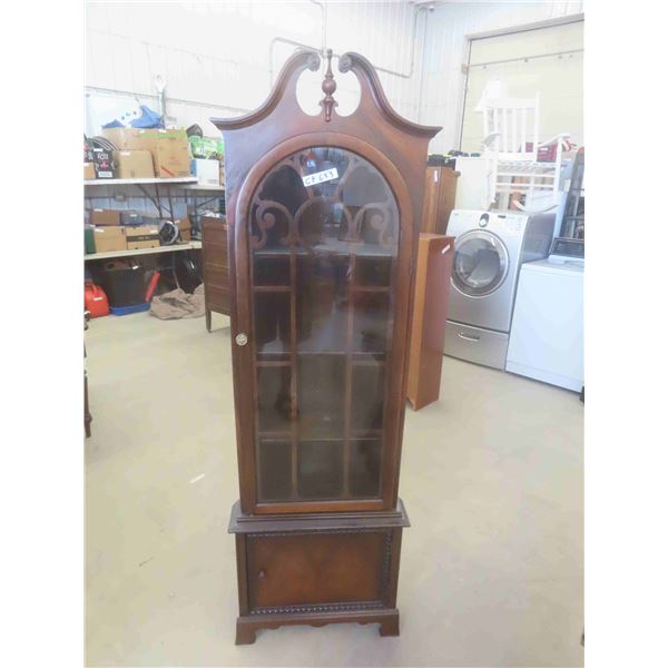 Walnut Corner China Cabinet 71''  x Up To 23'' x Up To 12'' 