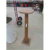 Image 2 : 2 Painted Stands 36'' H x 9'' x 9'' , Flour Bin (No Lid)