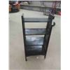 Image 2 : Wood and Cane Open Book Shelf 40'' x 19'' x Up To 13 1/2'' 