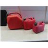 Image 2 : 3 Plastic Gas Containers 