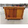 Image 2 : Rolling Cart 'Fresh Fish Marketing Corp' 15 1/4'' x 18'' x 14 1/2'' , 