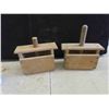 Image 2 : 2 Vintage Butter Presses , Enamel Double Boiler , Wall Mount Coffee 