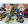 Image 2 : Garden Décor : 2 Gnomes 15'' Tall , Plastic Irons , Chicken Planters 