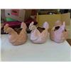 Image 4 : Garden Décor : 2 Gnomes 15'' Tall , Plastic Irons , Chicken Planters 