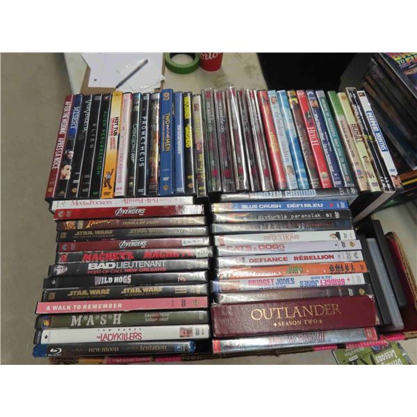 100+ DVDs : Spiderman , Supernatural, Braveheart & More Great Titles 