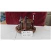 Image 1 : Wood Pipe Holder with Humidor , 3 Complete Pipes , 1 End , 1 Odd