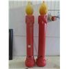 Image 2 : 2 Noel Candle Blow Molds 38'' Tall