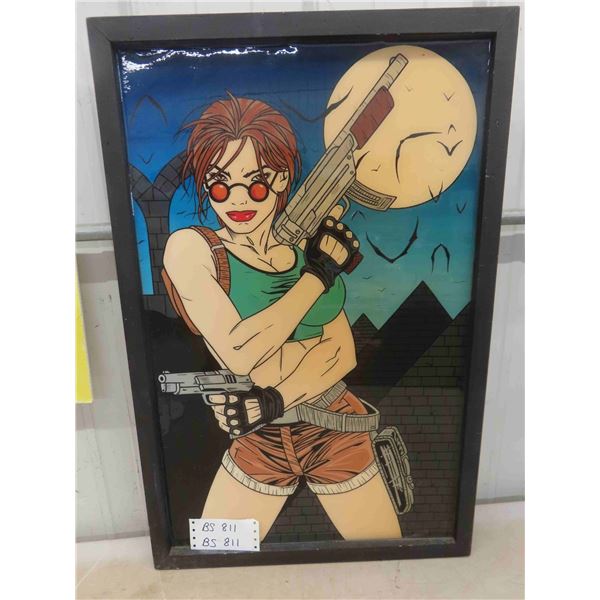 Laura Croft Framed Picture   
