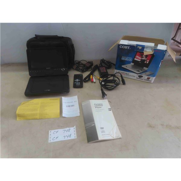 Sony CD/DVD Player , New Coby 7'' Portable DVD Player 