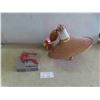 Image 1 : Retractable Copper Coloured Hanging Light Fixture , New Houdini Lever 