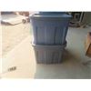 Image 3 : 5 Totes with Lids 24'' x 16'' x 16 1/2'' 