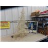 Image 1 : 3 Dimensional White Glitter Light Up Christmas Tree 36'' Tall