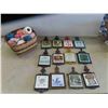Image 1 : 12 Decorative Trivets , A Basket of Yarn , Embroider Thread 