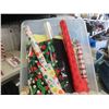 Image 2 : Christmas Decorations: 30'' Tall Light Up Mail Box , Wooden 'Happy Holidays' 