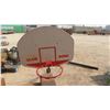 Image 2 : 48'' Regulation Size Basketball Back Board , Net & 9ft Metal/Concrete Pole 