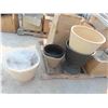 Image 2 : Pallet Lot: New Old Stock Wood Boxes for Herbs , Plastic Pots Various Sizes , 