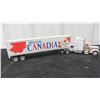 Image 8 : 2 Diecast Metal Semis : Peterbilt with Molson Canadian Advertising & Kenworth